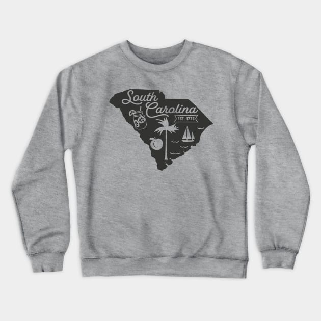 State of South Carolina Graphic Tee Crewneck Sweatshirt by MN Favorites